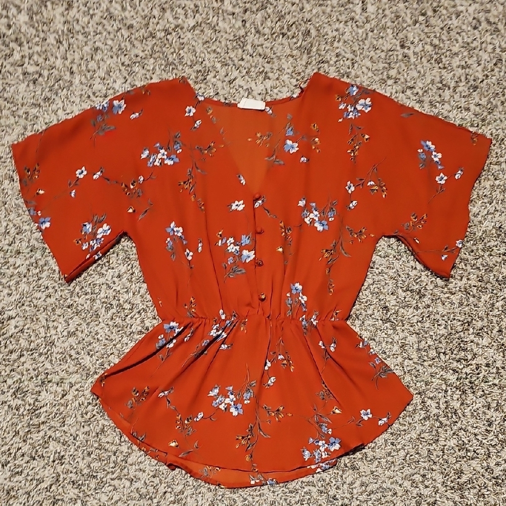 Sienna Sky Womens Size Small Floral Top